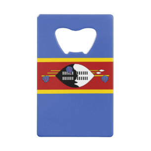 Eswatini-Flagge Geldbeutel Flaschenöffner