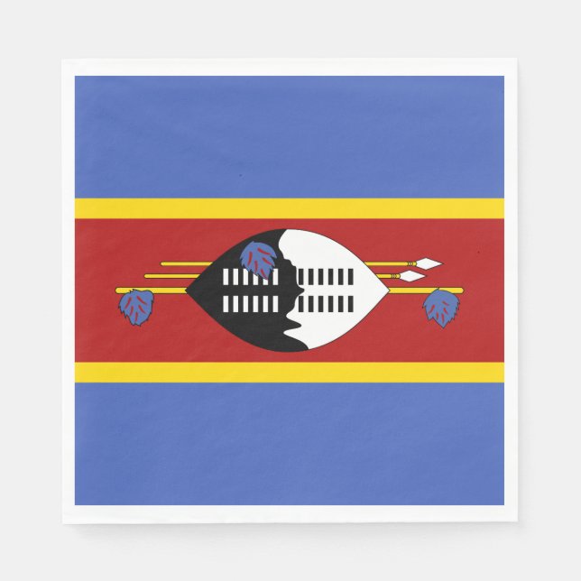 Eswatini-Flagge Serviette (Vorderseite)