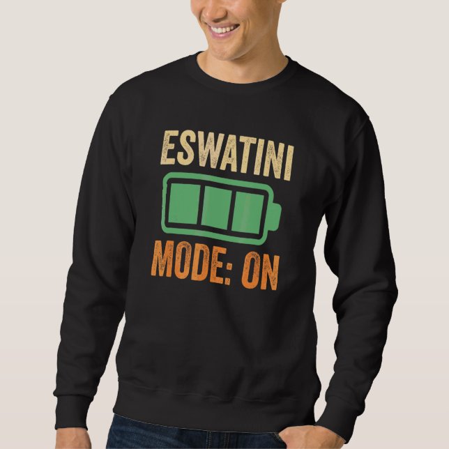 Eswatini-Modus Batterie-Design Sweatshirt (Vorderseite)