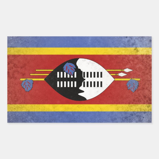 eSwatini Rechteckiger Aufkleber (Vorderseite)