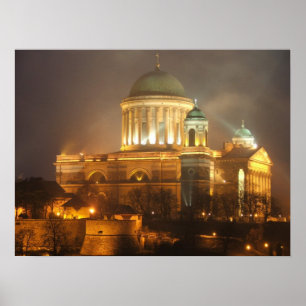 Esztergom bazilika Lichter Poster