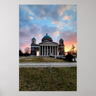 Esztergom-Nachthimmel. Poster