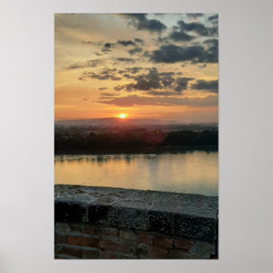 Esztergom Nachthimmel. Poster