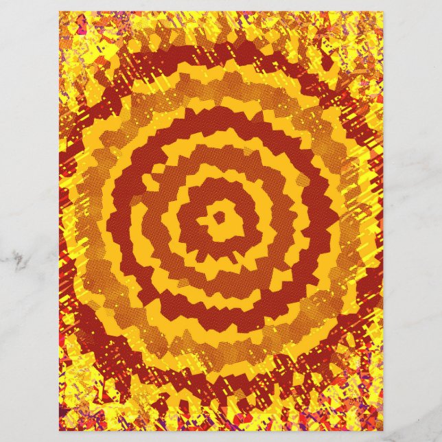 ET Abstrakte Blumen Scrapbook Papier Massenseiten (Vorne)