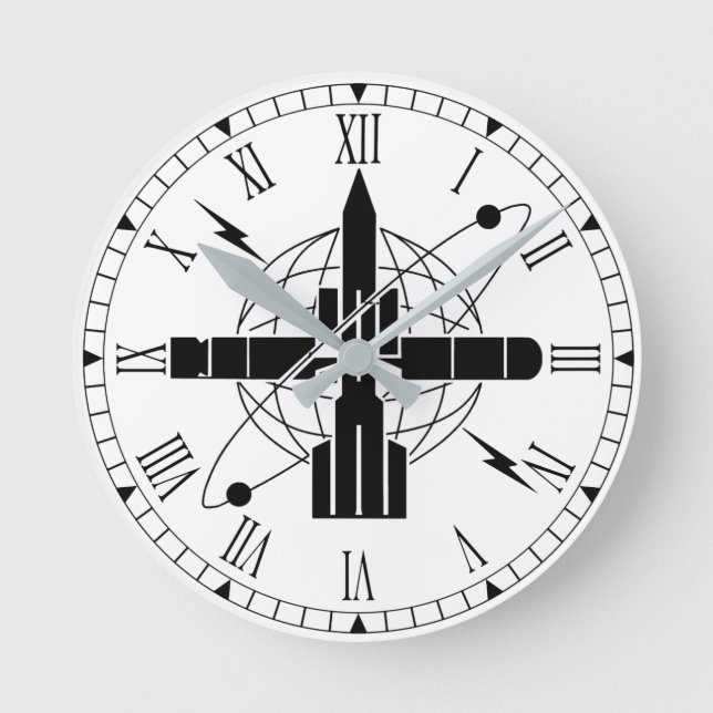 ET Branch-Abzeichen Runde Wanduhr (Vorderseite)