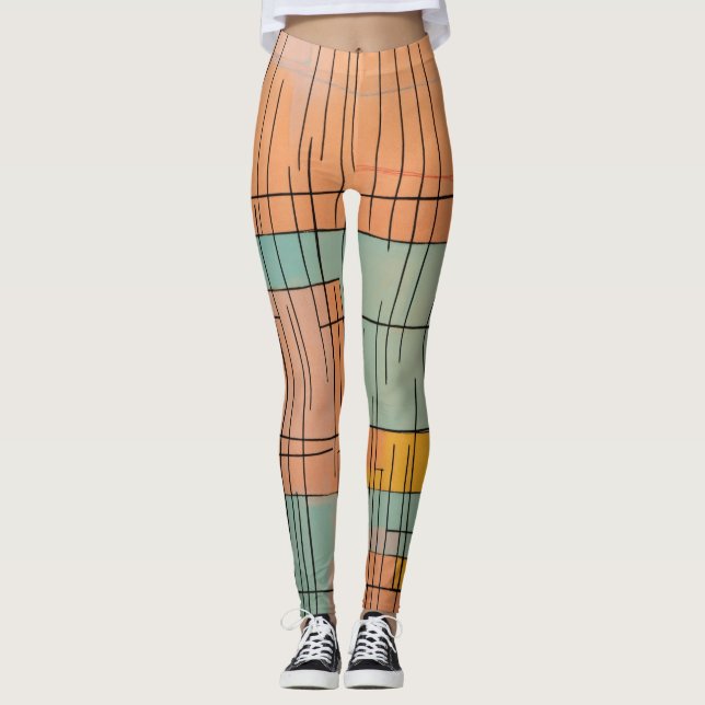 Et "Citrus Sketch : Leggings féminins (Devant)