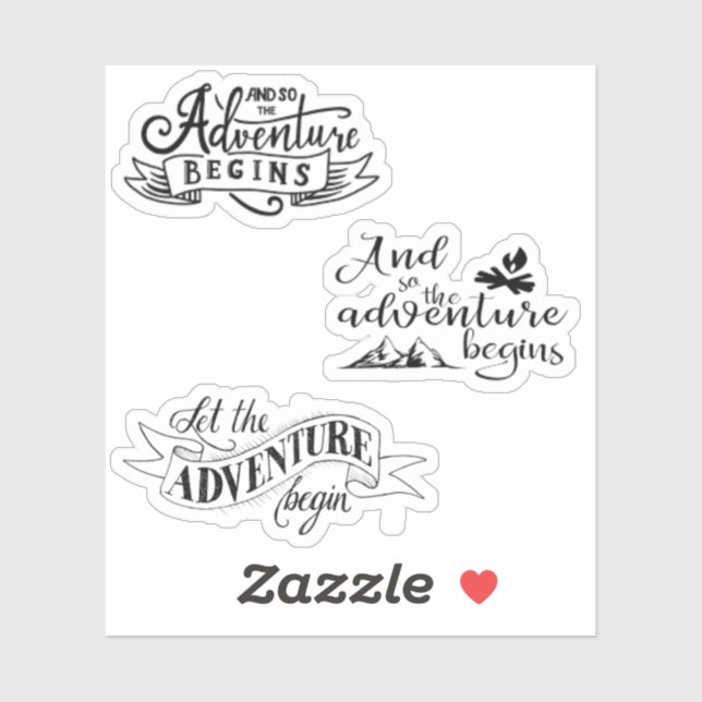 Et Donc L'Aventure Commence À Stickers (Feuille)
