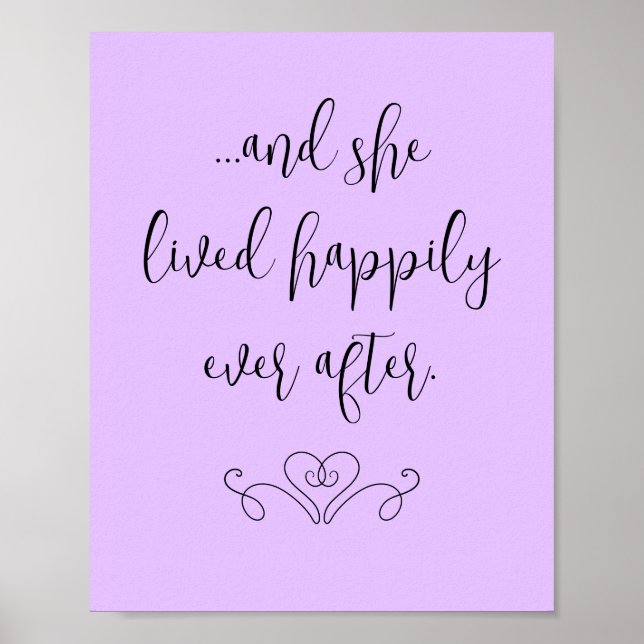 Et Elle A Vécu Heureusement Jamais Après Poster (Devant)