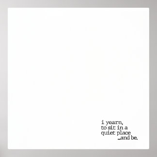 "...et être." Impression de poésie de spécialité