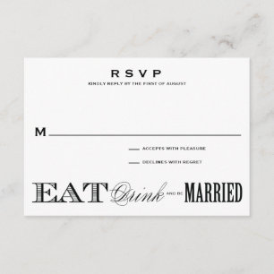 ET ÊTRE MARIÉ RSVP 3,5 x 5