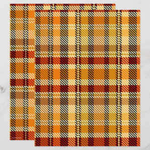 ET Kariertes Scrapbook-Papier 2-seitig