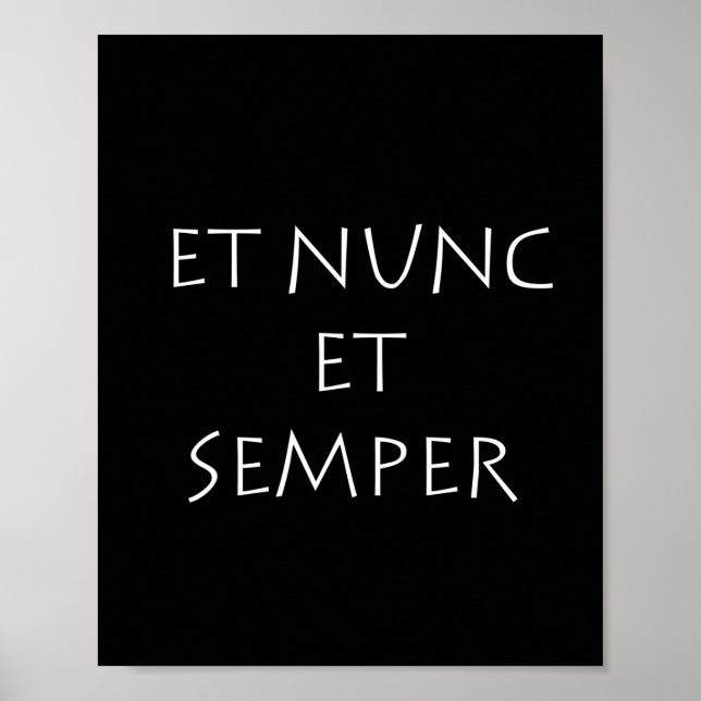 Et nunc et semper poster (Vorne)