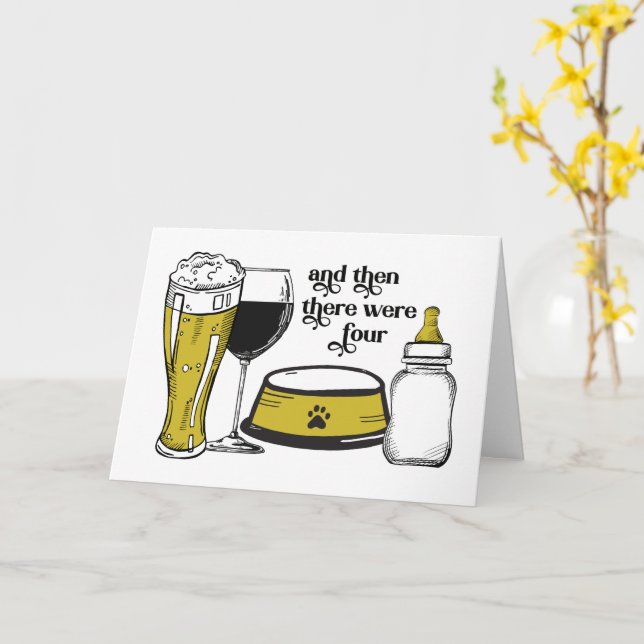 Et Puis Il Y Avait Quatre Cartes De Félicitation P (Fleur jaune)