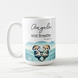Et respirez Tasse personnalisée Amitié Loutre