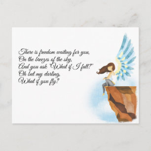 Et si je tombe ? Carte postale