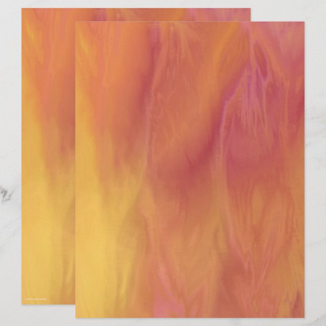 ET Sunset Scrapbook Paper 2-Sided Page (Vorne/Hinten)