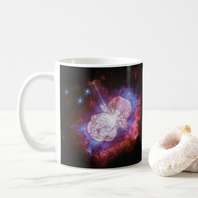 Eta Carinae Binary Star System Fireworks Kaffeetasse (Mit Donut)