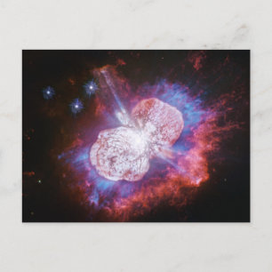 Eta Carinae Binary Star System Fireworks Postkarte
