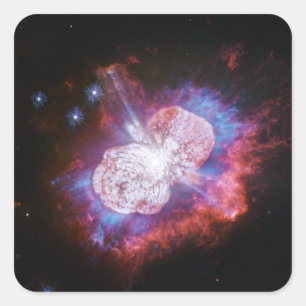 Eta Carinae Binary Star System Fireworks Quadratischer Aufkleber