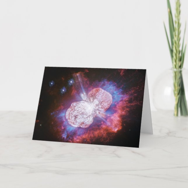 Eta Carinae Doppelstern-Systems-Feuerwerke Karte (Vorderseite)