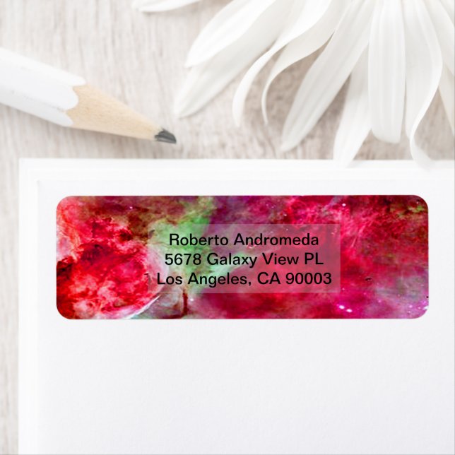 Eta Carinae Nebula Enhanced Red Rücksendeadresse (Insitu)