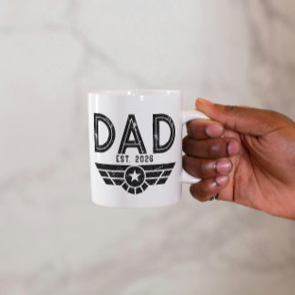 Etablierter Vater Neuer Vater Jahr Luftfahrt Tasse