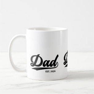 Etablierter Vater Neuer Vater Typografie des Gründ Kaffeetasse