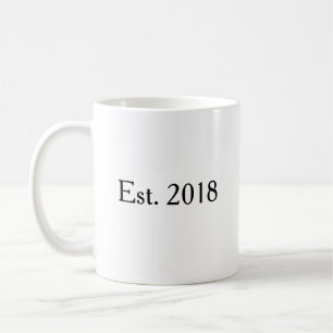 Etabliertes Jahr Personalisiertes Paar-Andenken Kaffeetasse