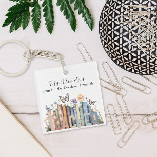 Étagère arc-en-ciel mignonne & livres Monogramme d