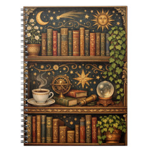 Étagère céleste rétro livre amateur de café