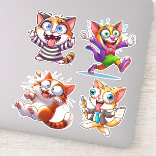 Étaient Tous Mad Ici Chat Sticker