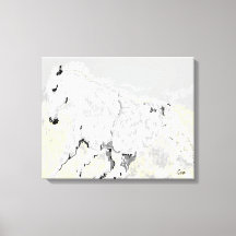 Étalon blanc de toile en mouvement