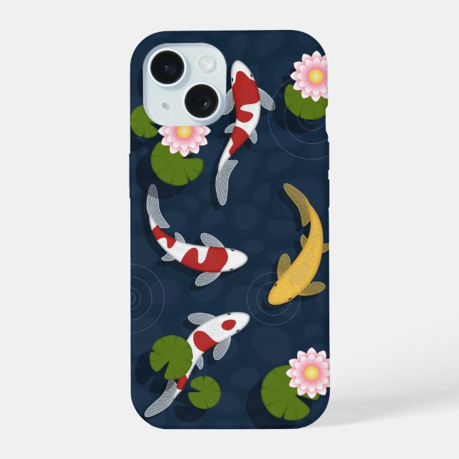 Étang japonais de poissons Koi (Verso)