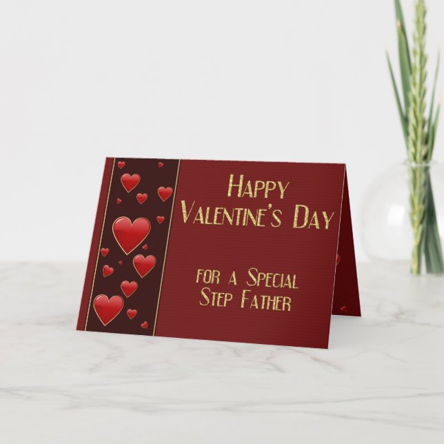 Étape spéciale Père Masculine Carte Saint-Valentin (Devant)