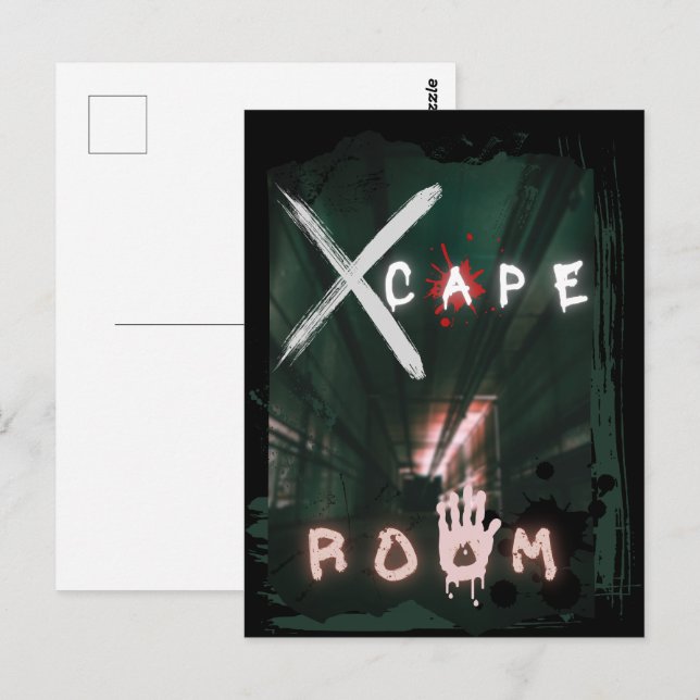 ETAPPENZIMMER LÖST DEN MYSTERY POSTKARTE (Vorne/Hinten)