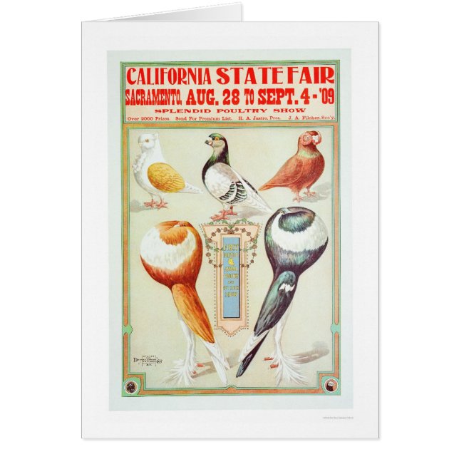 État 1909 juste de la Californie (Devant)