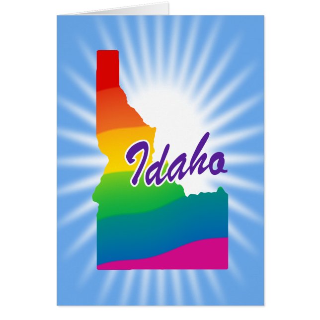 État Arc-En-Ciel De L'Idaho (Devant)