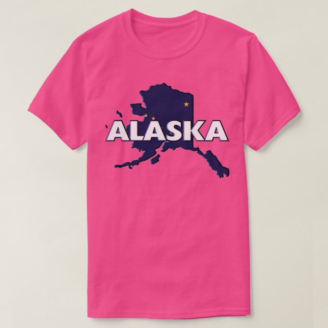 État couleur Alaska Imprimer TShirt 2 (Design devant)