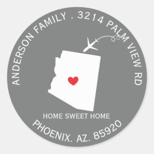 État d'ARIZONA   Nouveau Sticker Étiquette d'adres