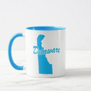 État De La Mug De Forme Du Delaware