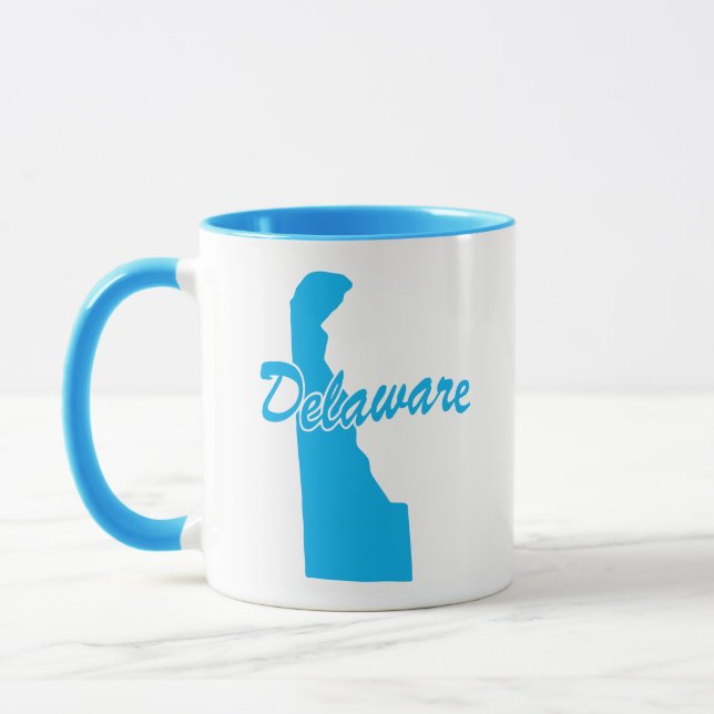 État De La Mug De Forme Du Delaware (Gauche)