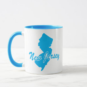 État De La Mug En Forme De New Jersey