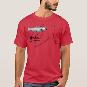 Etat de l'Alaska Fish King Saumon TShirt