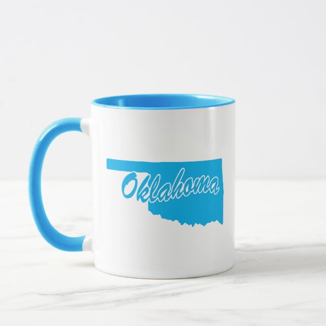 État De L'Oklahoma Forme De Mug (Gauche)
