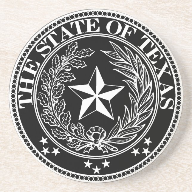 État de noir de dessous de verre du Texas (Devant)