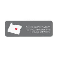 État de OREGON | Étiquette de l'adresse de retour