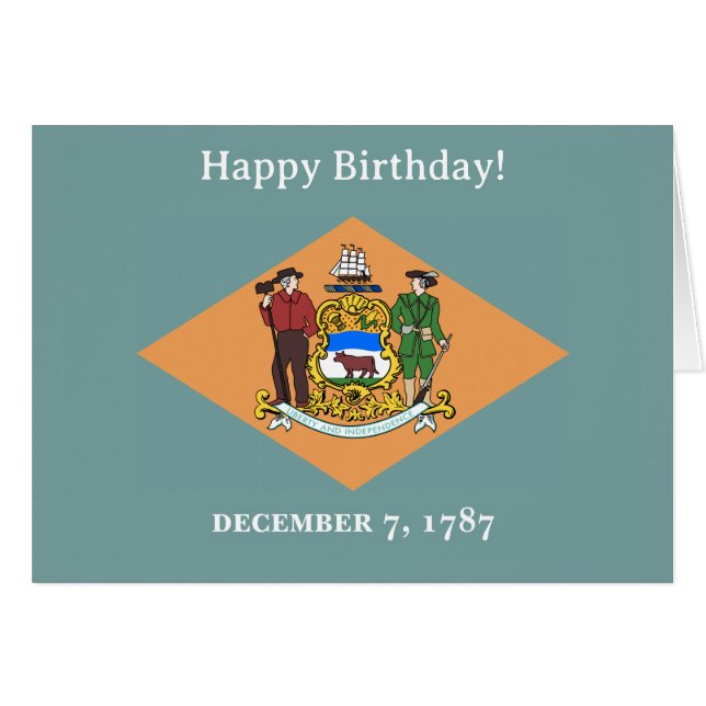 État du drapeau du Delaware (Devant Horizontal)