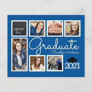 ETAT Foto-Collage Blaue Abschlussanzeige