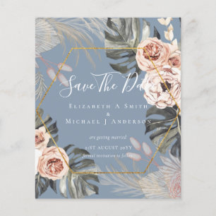 ETAT Foto Save-Dates PAMPAS Korallen Tropical Flyer