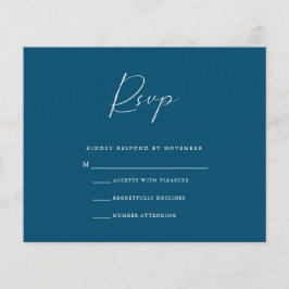 Etat Navy RSVP Card Flyer